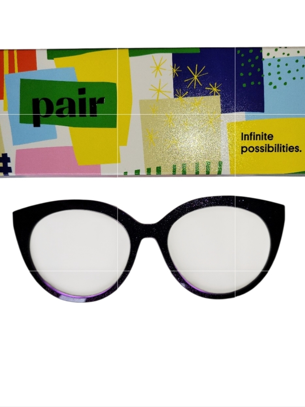 Pair Eyewear Zuri Style Magnetic Topper "The Deep Purple Shimmer"